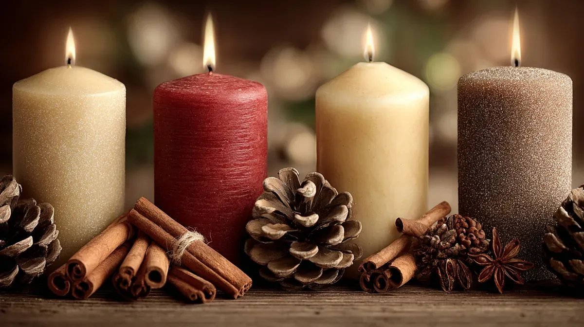 Bougies de Noël DIY : 8 idées faciles pour des fêtes chaleureuses